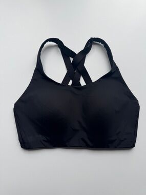 Lululemon Energy High Support Bra Strappy Back Black 38DD